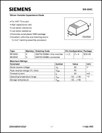 datasheet for BB659C by Infineon (formely Siemens)