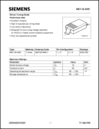 datasheet for BBY55-03W by Infineon (formely Siemens)