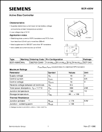 datasheet for BCR400W by Infineon (formely Siemens)