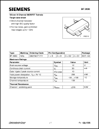 datasheet for BF2000 by Infineon (formely Siemens)
