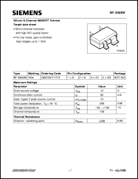 datasheet for BF2000W by Infineon (formely Siemens)