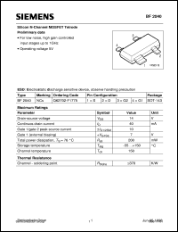 datasheet for BF2040 by Infineon (formely Siemens)