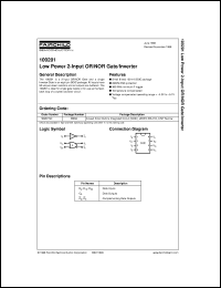 datasheet for 100201SCX by Fairchild Semiconductor