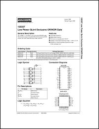 datasheet for 100307QI by Fairchild Semiconductor