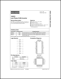 datasheet for 100321QIX by Fairchild Semiconductor