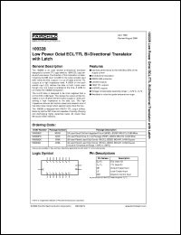 datasheet for 100328DC by Fairchild Semiconductor