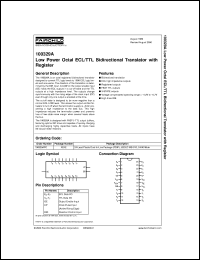datasheet for 100329ADC by Fairchild Semiconductor