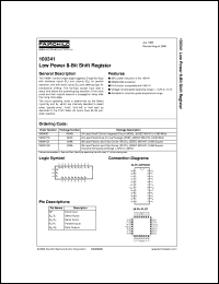 datasheet for 100341DC by Fairchild Semiconductor