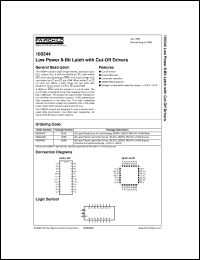 datasheet for 100344PC by Fairchild Semiconductor