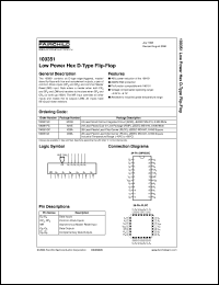 datasheet for 100351SCX by Fairchild Semiconductor