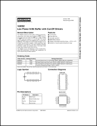 datasheet for 100352PC by Fairchild Semiconductor