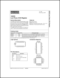 datasheet for 100353PC by Fairchild Semiconductor