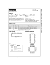 datasheet for 100371QCX by Fairchild Semiconductor