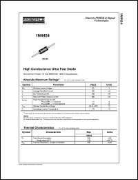 datasheet for 1N4454 by Fairchild Semiconductor