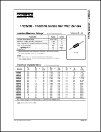 datasheet for 1N5226B by Fairchild Semiconductor