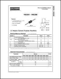 datasheet for 1N5391 by Fairchild Semiconductor