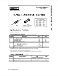 datasheet for 1N916B by Fairchild Semiconductor