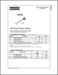 datasheet for 2N3703 by Fairchild Semiconductor