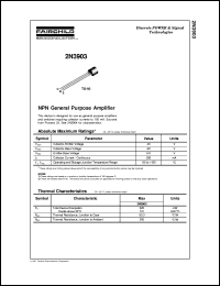datasheet for 2N3903 by Fairchild Semiconductor