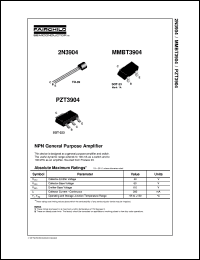 datasheet for 2N3904 by Fairchild Semiconductor