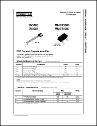 datasheet for 2N5086 by Fairchild Semiconductor