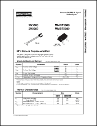 datasheet for 2N5088 by Fairchild Semiconductor