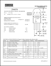 datasheet for 2N6076 by Fairchild Semiconductor