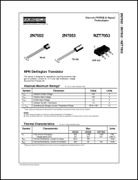 datasheet for 2N7052 by Fairchild Semiconductor