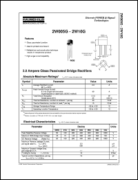 datasheet for 2W01G by Fairchild Semiconductor