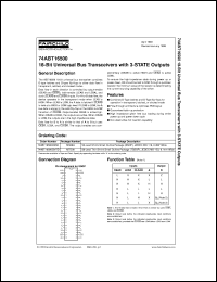 datasheet for 74ABT16500CSSCX by Fairchild Semiconductor