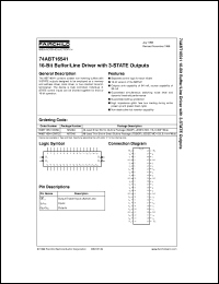 datasheet for 74ABT16541CMTD by Fairchild Semiconductor