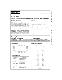 datasheet for 74ABT16646CSSC by Fairchild Semiconductor