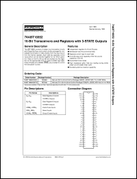 datasheet for 74ABT16652CSSC by Fairchild Semiconductor