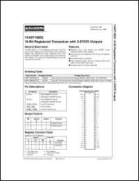 datasheet for 74ABT16952CSSC by Fairchild Semiconductor