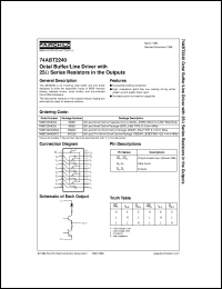 datasheet for 74ABT2240CSJ by Fairchild Semiconductor