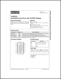 datasheet for 74ABT241CSC by Fairchild Semiconductor