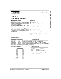 datasheet for 74ABT273CSC by Fairchild Semiconductor