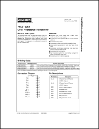 datasheet for 74ABT2952CSC by Fairchild Semiconductor