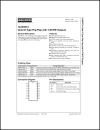 datasheet for 74ABT374CSCX by Fairchild Semiconductor