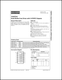 datasheet for 74ABT541CSCX by Fairchild Semiconductor