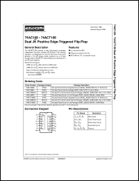 datasheet for 74AC109PC by Fairchild Semiconductor