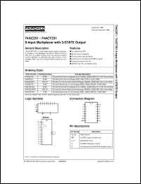 datasheet for 74AC251SC by Fairchild Semiconductor