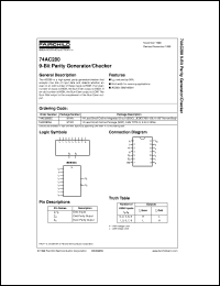 datasheet for 74AC280SJ by Fairchild Semiconductor