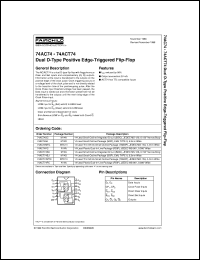 datasheet for 74AC74SJX by Fairchild Semiconductor