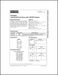 datasheet for 74ACQ241PC by Fairchild Semiconductor