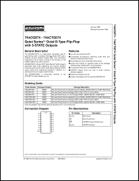 datasheet for 74ACQ574SCX by Fairchild Semiconductor