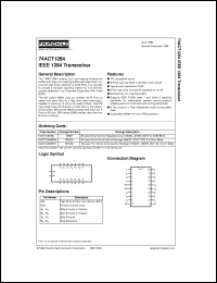 datasheet for 74ACT1284SCX by Fairchild Semiconductor