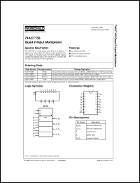datasheet for 74ACT158SC by Fairchild Semiconductor