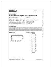 datasheet for 74ACT16646SSC by Fairchild Semiconductor