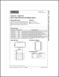 datasheet for 74ACT174MTCX by Fairchild Semiconductor
